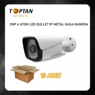 2.0 MP 1080P 6 ATOM LED BULLET IP METAL KASA KAMERA ARNA-1036 10'LU EKONOMİK KOLİ