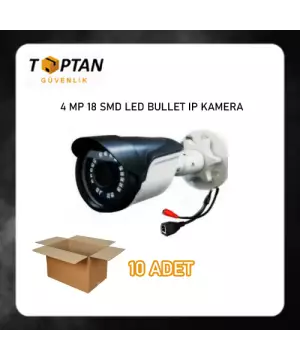 4 MP 18 SMD LED BULLET IP KAMERA ARNA-1418 10 ADET AVANTAJLI KOLİ