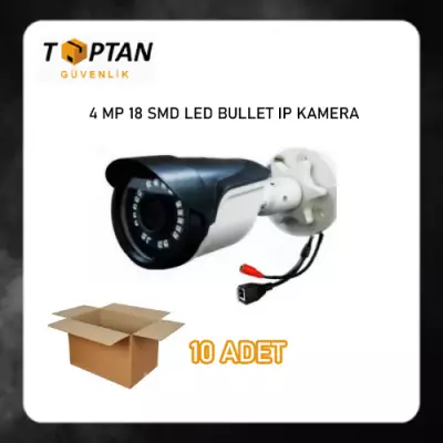 4 MP 18 SMD LED BULLET IP KAMERA ARNA-1418 10 ADET AVANTAJLI KOLİ