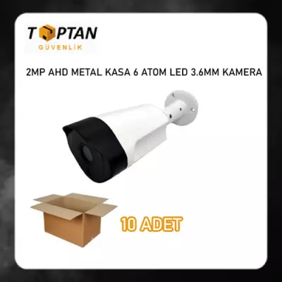 2 MP Metal Kasa 6 Atom Led 3.6mm Ahd Dış Mekan Güvenlik Kamerası ARNA-2021