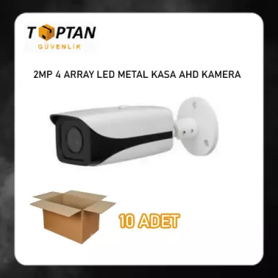 2.0 MP 1080P 4 ARRAY LED METAL KASA AHD KAMERA SU GEÇİRMEZ ARNA-2034 10'LU KOLİ