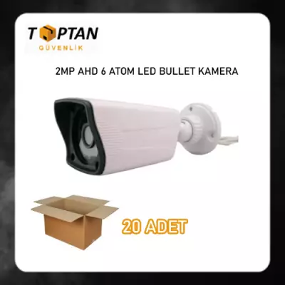 2 MP AHD Dış Mekan Gece Görüşlü 6 Atom Led Bullet Kamera ARNA-2138 20 ADET