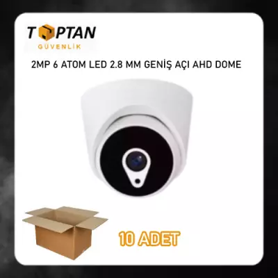 2 mp 6 Atom LED 1080P FULL HD 2.8 MM GENİŞ AÇI Ahd DOME Kamera ARNA-2206 10 ADET EKONOMİK KOLİ