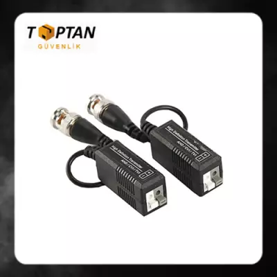 HD 720P/1080 P HDCVI AHD HDTVI Için UTP BNC Konnektör Cat5/5e/6 Video Balun Pasif