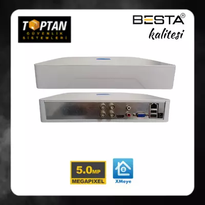 BESTA 4 KANAL 5 MP H.265 HİBRİT KAMERA KAYIT CİHAZI - BS314