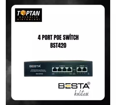 BESTA 4 PORT POE SWİTCH BST420 Megabit 10/100