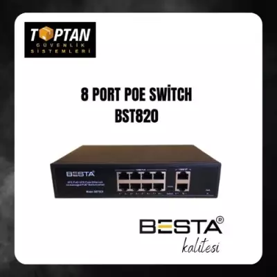 BESTA 8 PORT POE SWİTCH BST820