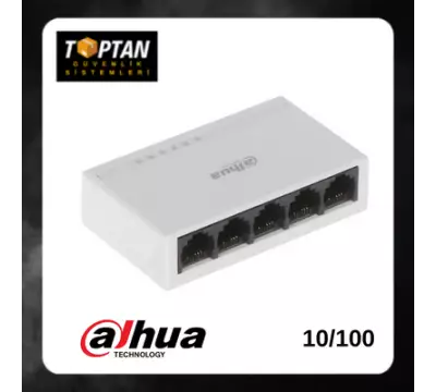 DAHUA 10/100 5 PORT YÖNETİLEMEZ SWITCH DH-PFS3005-5ET-L