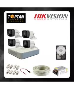 HIKVISION 4 DIŞ MEKAN KAMERALI GÜVENLİK SETİ - HDD DAHİL - HV16D04