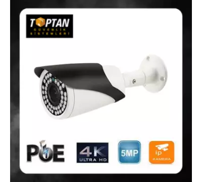 METAL KASA 5 MP 42 LED IP POE GÜVENLİK KAMERASI - 1528