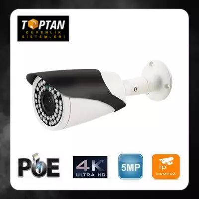 METAL KASA 5 MP 42 LED IP POE GÜVENLİK KAMERASI - 1528