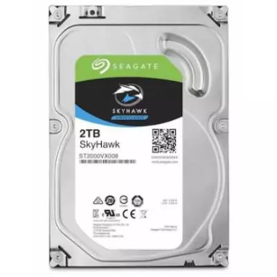 Seagate Skyhawk ST2000VX008 3.5" 2TB Sata 3.0 64MB 180Mb/s 5900Rpm 7/24 Güvenlik Diski