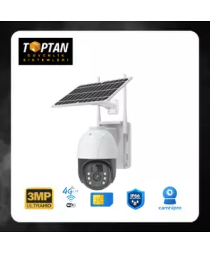 3 MP PTZ SPEED DOME SİM KARTLI SOLAR GÜVENLİK KAMERASI - 1043