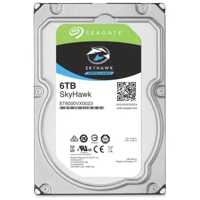 Seagate SkyHawk 6 TB ST6000VX0023 3.5" 7200 RPM SATA III HDD GÜVENLİK DİSKİ