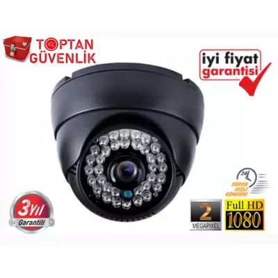 2 MP 1080P 42 LED AHD SiYAH DOME KAMERA ARNA-2422