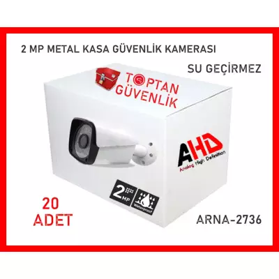 2 MP 6 ATOM LED 1080P FULL HD METAL KASA AHD KAMERA ARNA-2736 20 ADET