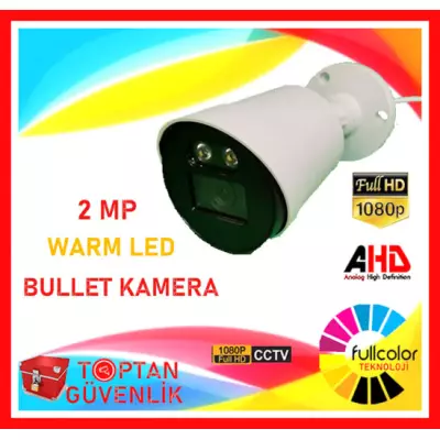 2 MP 1080P WARM LED FULL HD BULLET Güvenlik Kamerası ARNA-2122