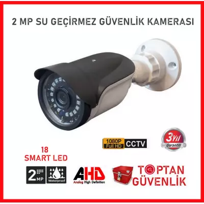 2 MP 1080P 18 SMD Led Gece Görüşlü AHD Kamera ARNA-2118