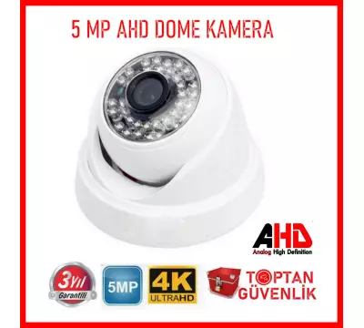 5 MP AHD IR CAM 3.6MM 36 LED Dome Güvenlik Kamerası ARNA-2536