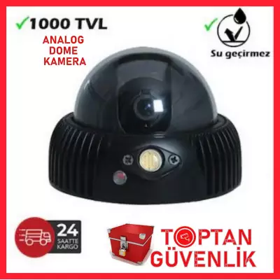 1000 TVL METAL KASA SİYAH DOME ANALOG KAMERA ARNA-3102