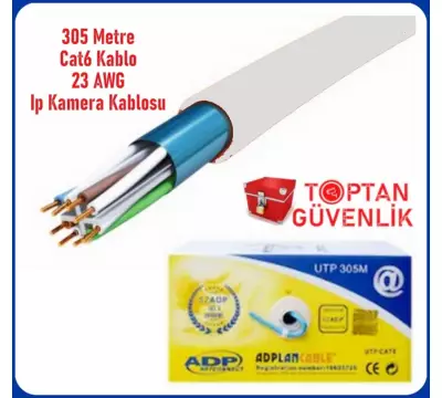 Cat6 305 Metre Cat 6 Kablo 23 AWG İp Kamera Kablosu ARNA-5635