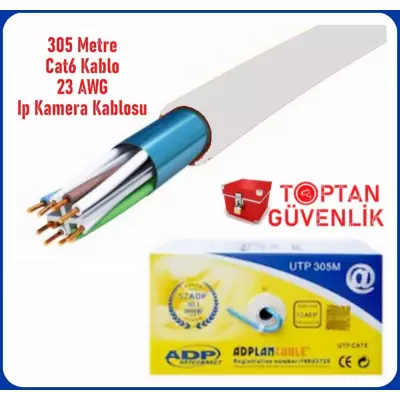 Cat6 305 Metre Cat 6 Kablo 23 AWG İp Kamera Kablosu ARNA-5635