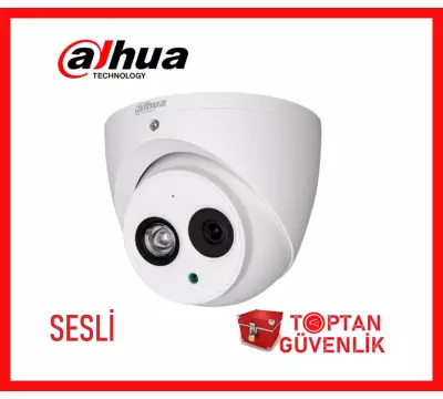 DAHUA 2 MP 1080P IR Dome HDCVI Kamera - Sesli HAC-HDW1200EM-A-0280B-DIP