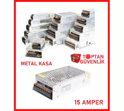 Cortex 12V 15 Amper Metal Kasa Kamera Adaptörü MA-1215A