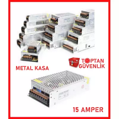 Cortex 12V 15 Amper Metal Kasa Kamera Adaptörü MA-1215A