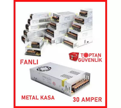 Cortex 12V 30 Amper Fanlı Metal Kasa Kamera Adaptörü MA-1230A