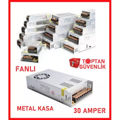 Cortex 12V 30 Amper Fanlı Metal Kasa Kamera Adaptörü MA-1230A