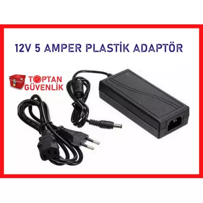 12V 5 AMPER PLASTİK SWITCH ADAPTÖR Güvenlik Kamerası Adaptörü ARNA-6255