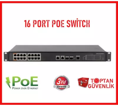 16 port PoE Switch Gigabit 10/100/1000