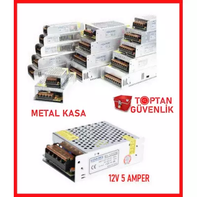 Cortex 12V 5 Amper Small Metal Kasa Kamera Adaptörü MA-1205SM