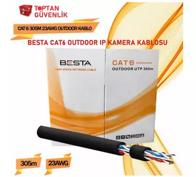 CAT6 305 MT DIŞ MEKAN 23 AWG OUTDOOR IP KAMERA KABLOSU