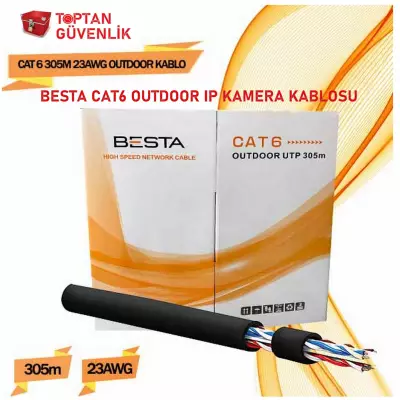 CAT6 305 MT DIŞ MEKAN 23 AWG OUTDOOR IP KAMERA KABLOSU