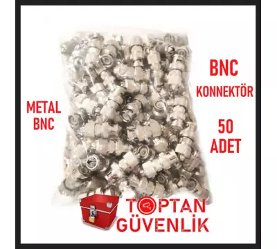 STANDART BNC KONNEKTÖR KALİTELİ METAL 50 ADET EKONOMİK PAKET