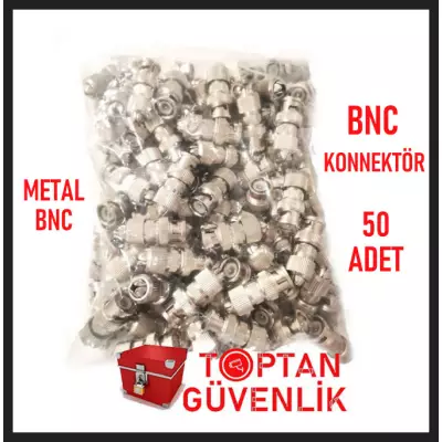 STANDART BNC KONNEKTÖR KALİTELİ METAL 50 ADET EKONOMİK PAKET