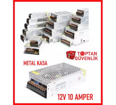 Cortex 12V 10 Amper Metal Kasa Kamera Adaptörü MA-1210A