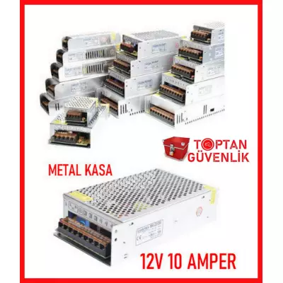 Cortex 12V 10 Amper Metal Kasa Kamera Adaptörü MA-1210A