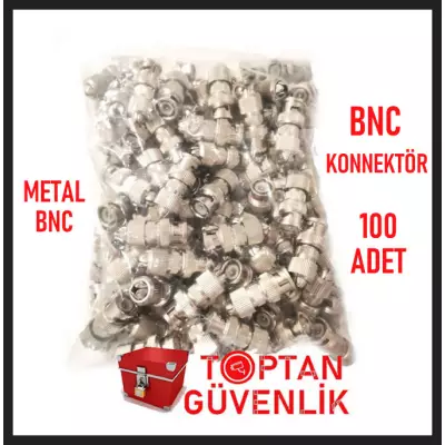 STANDART BNC KONNEKTÖR KALİTELİ METAL 100 ADET EKONOMİK PAKET