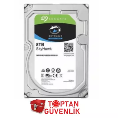 Seagate Skyhawk ST8000VX004 3.5" 8 TB 256 MB SATA 3 HDD Güvenlik Diski