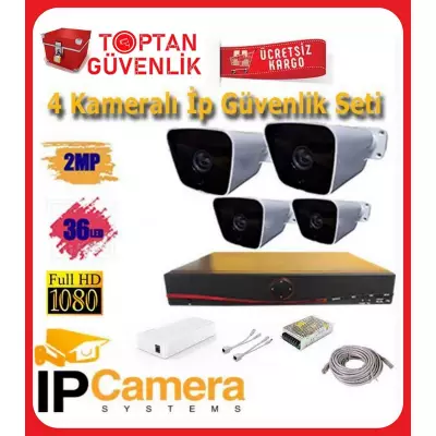 4 Kameralı Full Hd Ip Güvenlik Kamerası Sistemi ARNA-8364