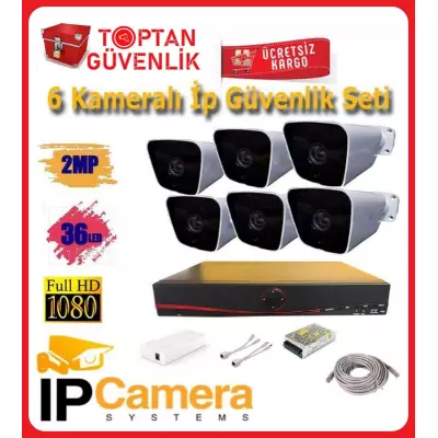 6 Kameralı Full Hd Ip Güvenlik Kamerası Sistemi ARNA-8366