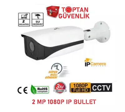 2 MP 1080P Metal Kasa IP Güvenlik Kamerası ARNA-1092