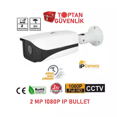 2 MP 1080P Metal Kasa IP Güvenlik Kamerası ARNA-1092