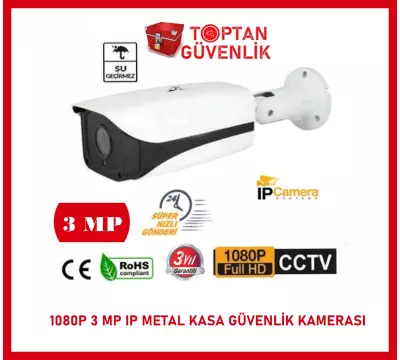 3 MP METAL KASA IP 1080P FULL HD DIŞ MEKAN GÜVENLİK KAMERASI ARNA-1093