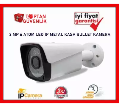 2.0 MP 1080P 6 ATOM LED BULLET IP METAL KASA KAMERA ARNA-1036