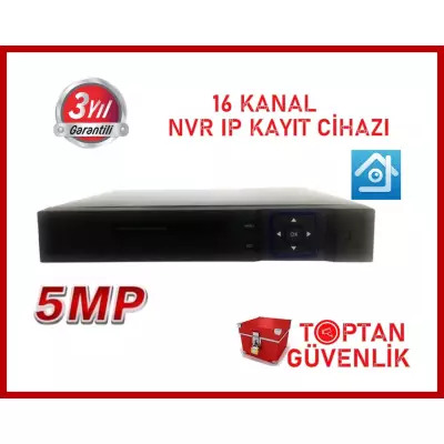 5 MP DESTEKLİ 16 KANAL NVR IP Kamera Kayıt Cihazı  ARNA-4165