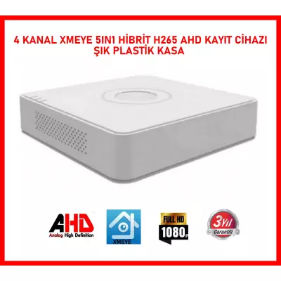 4 Kanal Ahd 1080N Tek Sesli Hibrit Dvr Xmeye Kamera Kayıt Cihazı ARNA-4042